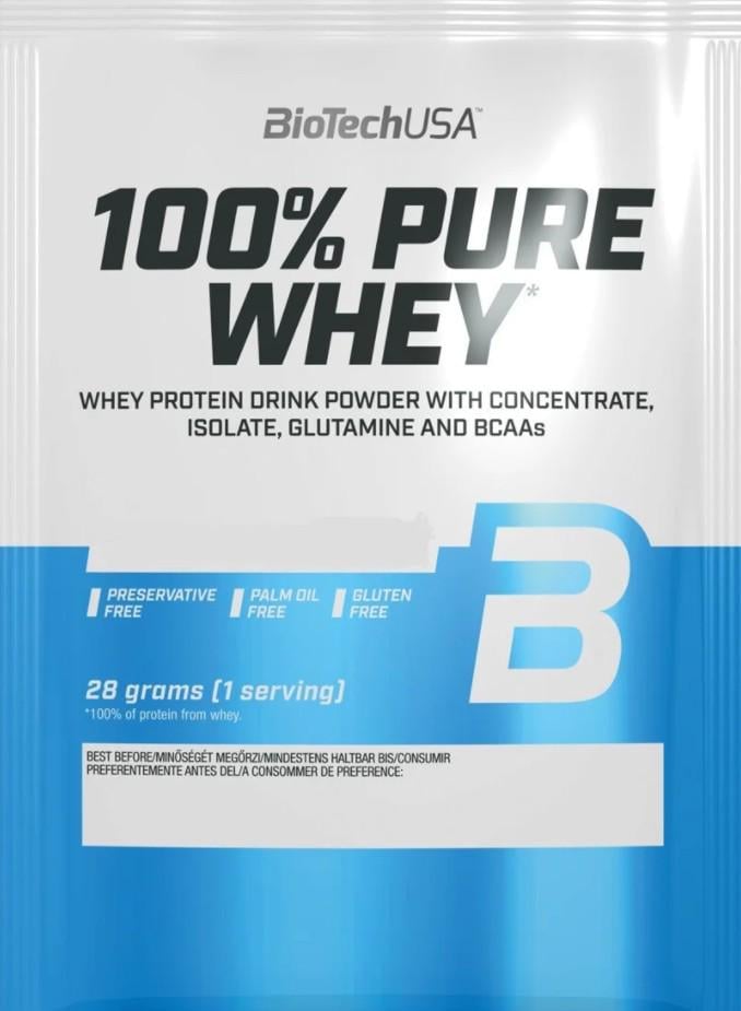 Протеин BioTech 100% Pure Whey 28 г Лесной орех