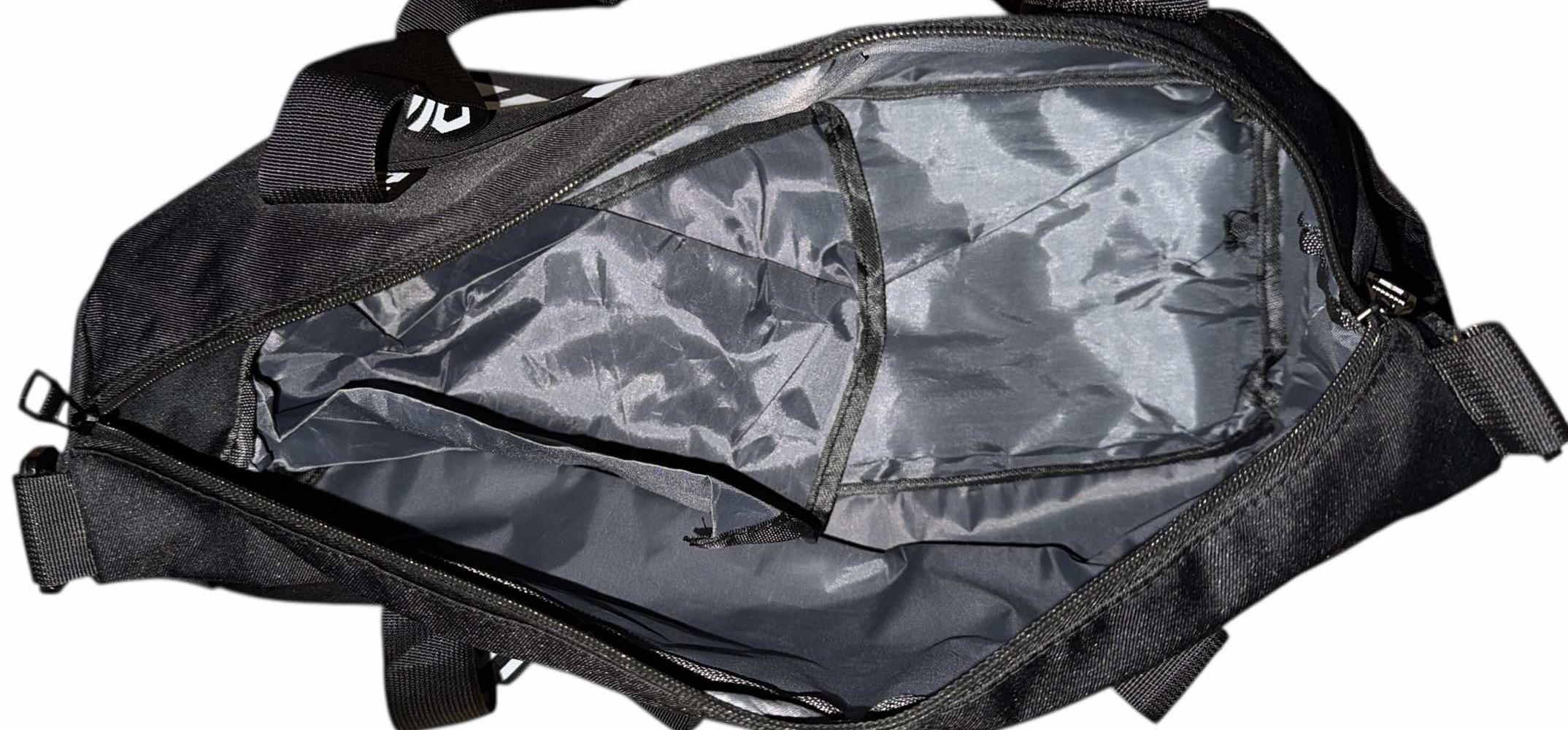 Сумка дорожня 50 л з боковими кишенями та з довгим ремінем через плече Чорний (4200) - фото 6