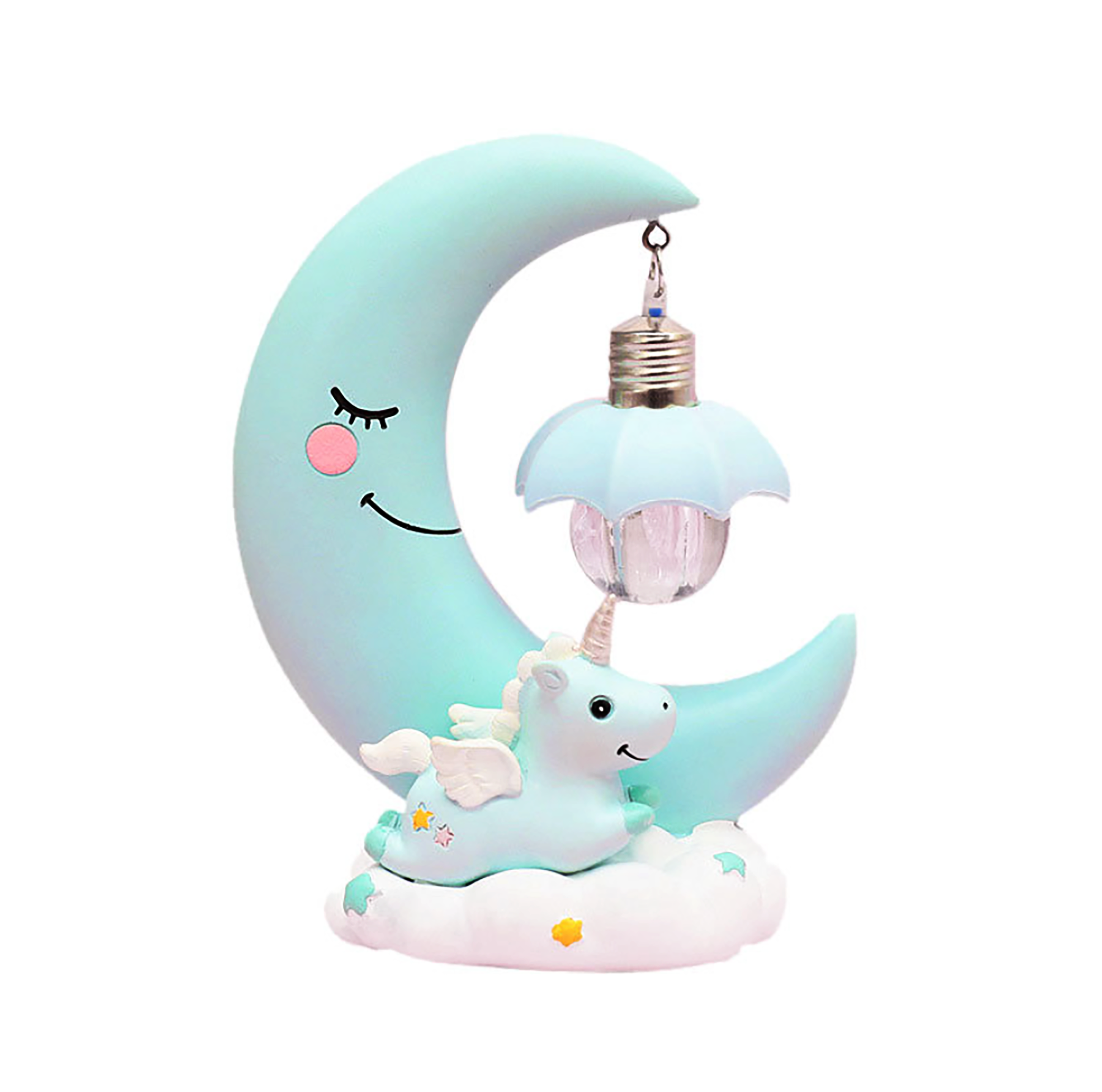 Детский светильник SUNROZ Unicorn Moon Light лампа-ночник Голубой (SUN4935)