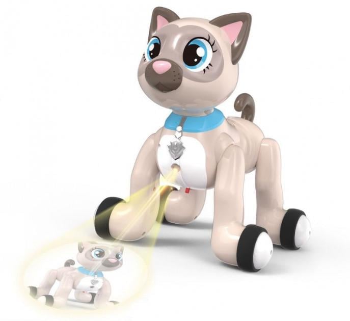 Интерактивная игрушка AeiCheng My Lovely Kitten робот-котенка на радиоуправлении с проектором Бежевый (SUN2991)
