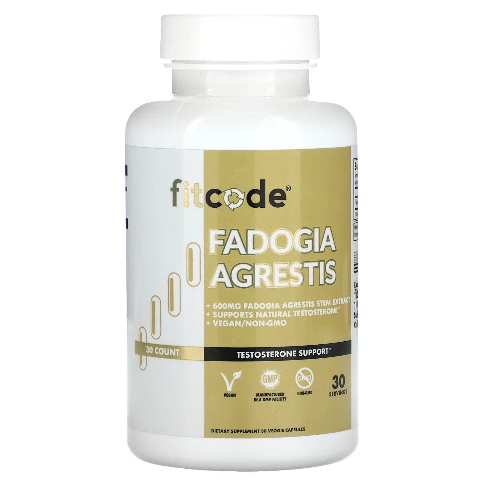 Фадогія Агретіс FITCODE Fadogia Agrestis 600 mg 30 Veggie capsules