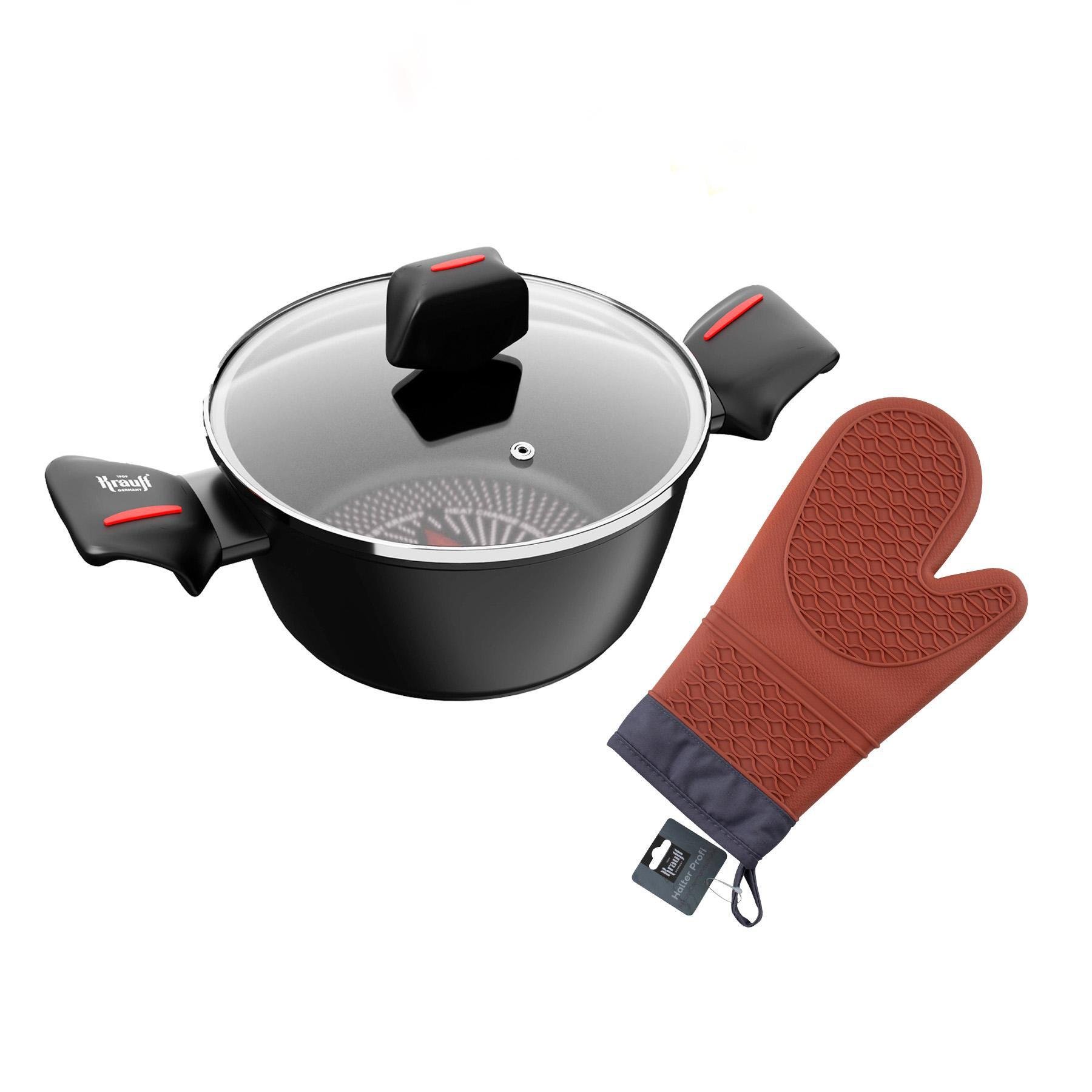 Кастрюля Krauff Smart Fry с силиконовой рукавицей 2,3 л (28821) Кастрюля Krauff Smart Fry с силиконовой рукавицей 2,3 л (28821)