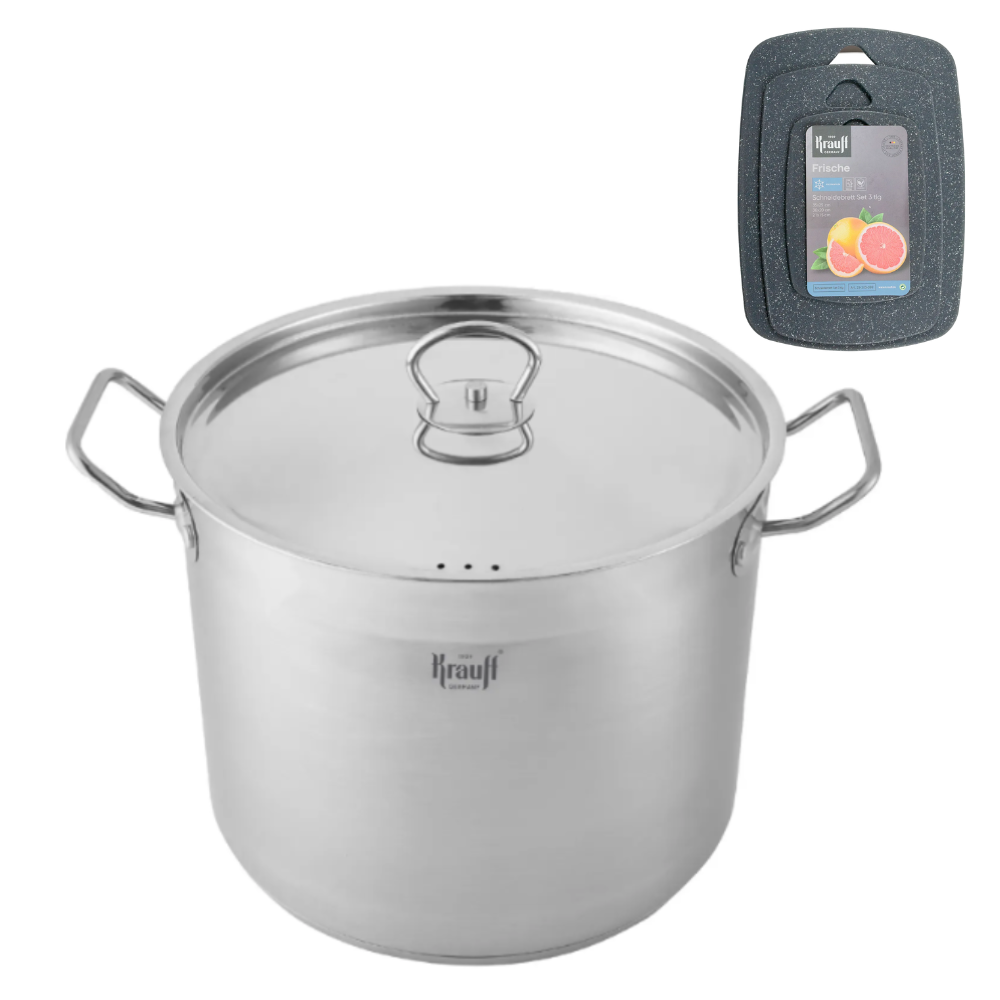 Кастрюля Krauff Gegenbild 15 л с набором кухонных досок Krauff 2 шт. (55-333-382)