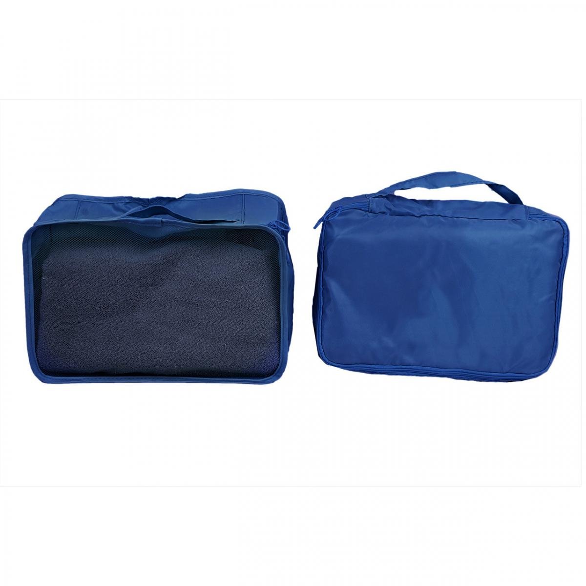 Комплект органайзеров для путешествий 8в1 нейлон Синий (КДО-40-44) - фото 2 Комплект органайзеров для путешествий 8в1 нейлон Синий (КДО-40-44) - фото 2