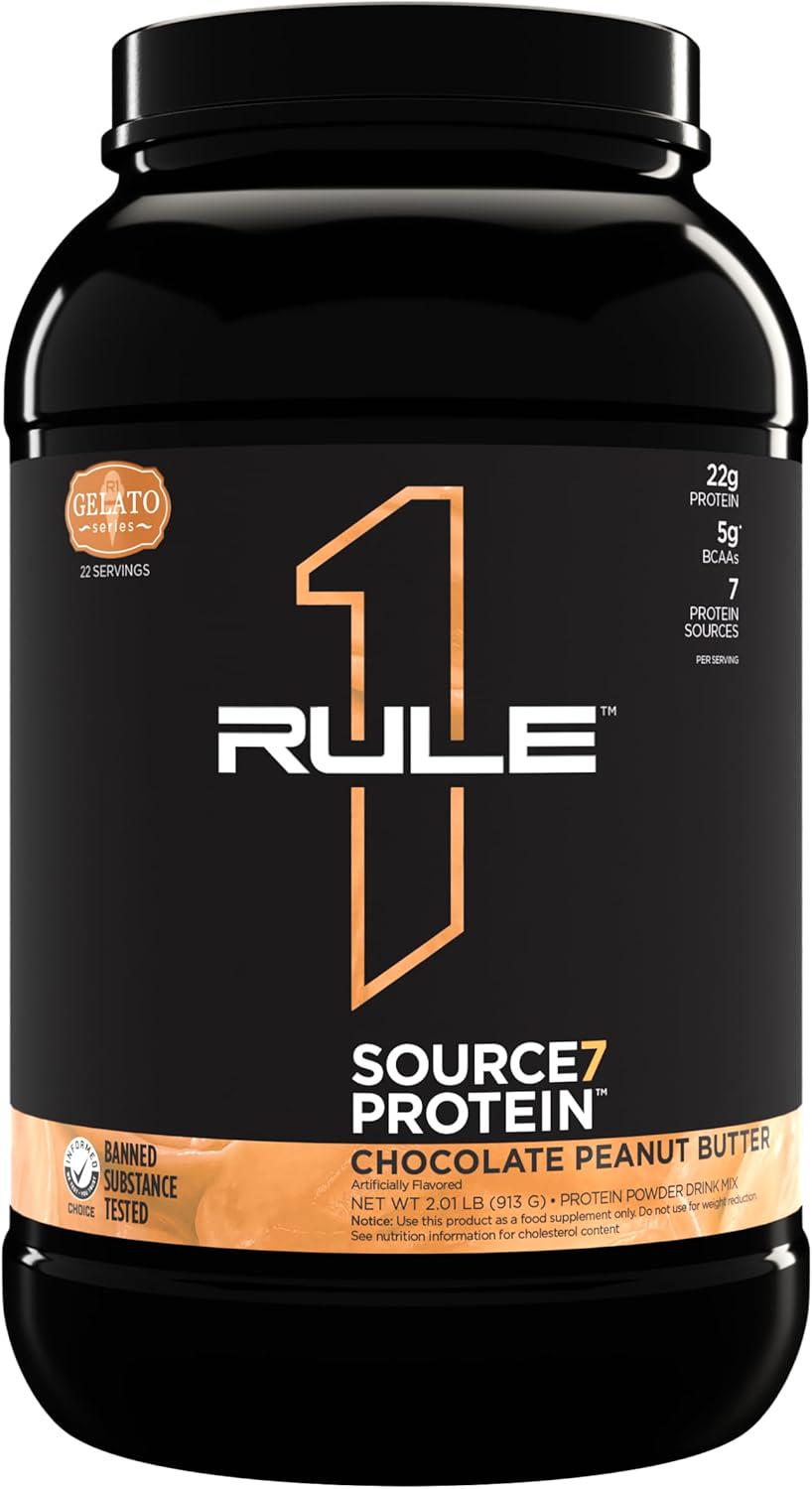 Протеин Rule One Source 7 Protein Chocolate Peanut Butter Gelato 908 г
