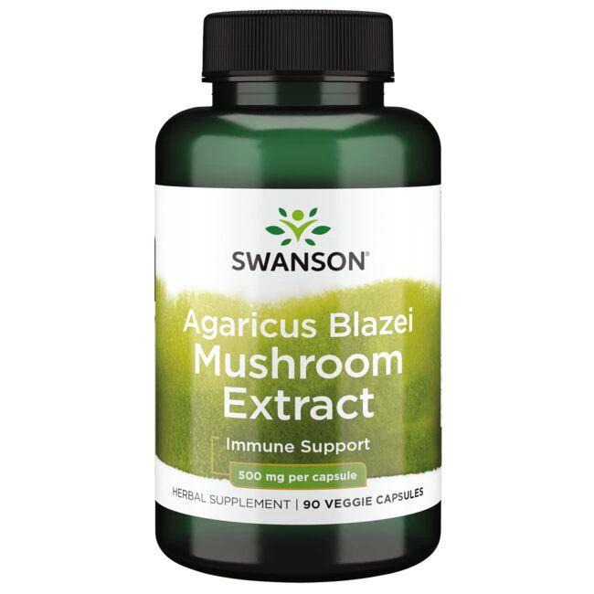 Экстракт гриба агарика бразильского Swanson Agaricus Blazei Mushroom Extract 500 mg 90 caps