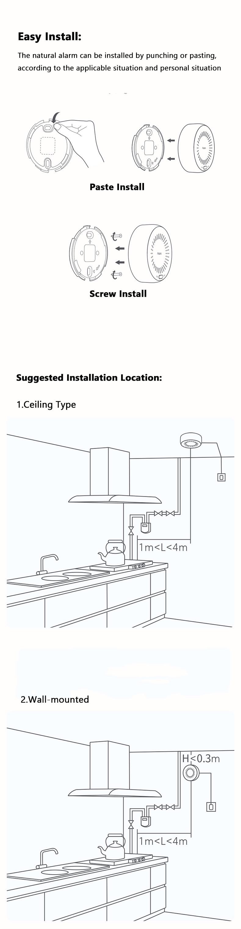 Датчик утечки газа Aqara Natural Gas Alarm Sensor JT-BZ-01AQ/A CN (69966) - фото 4