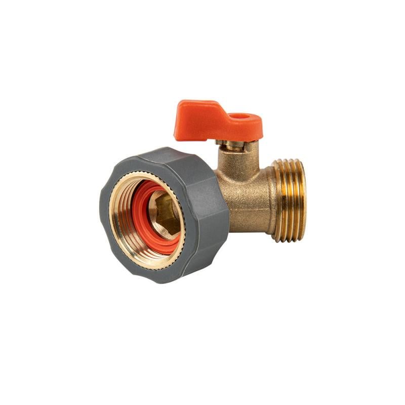 Соединитель с краном РО 3/4" выход РЗ 3/4" Brass Soft BR-S2232/45
