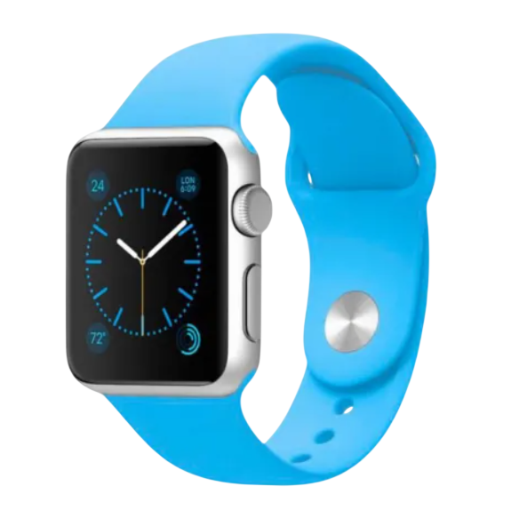 Ремінець Silicone для Apple Watch 38/40 мм Блакитний (KG-8512)