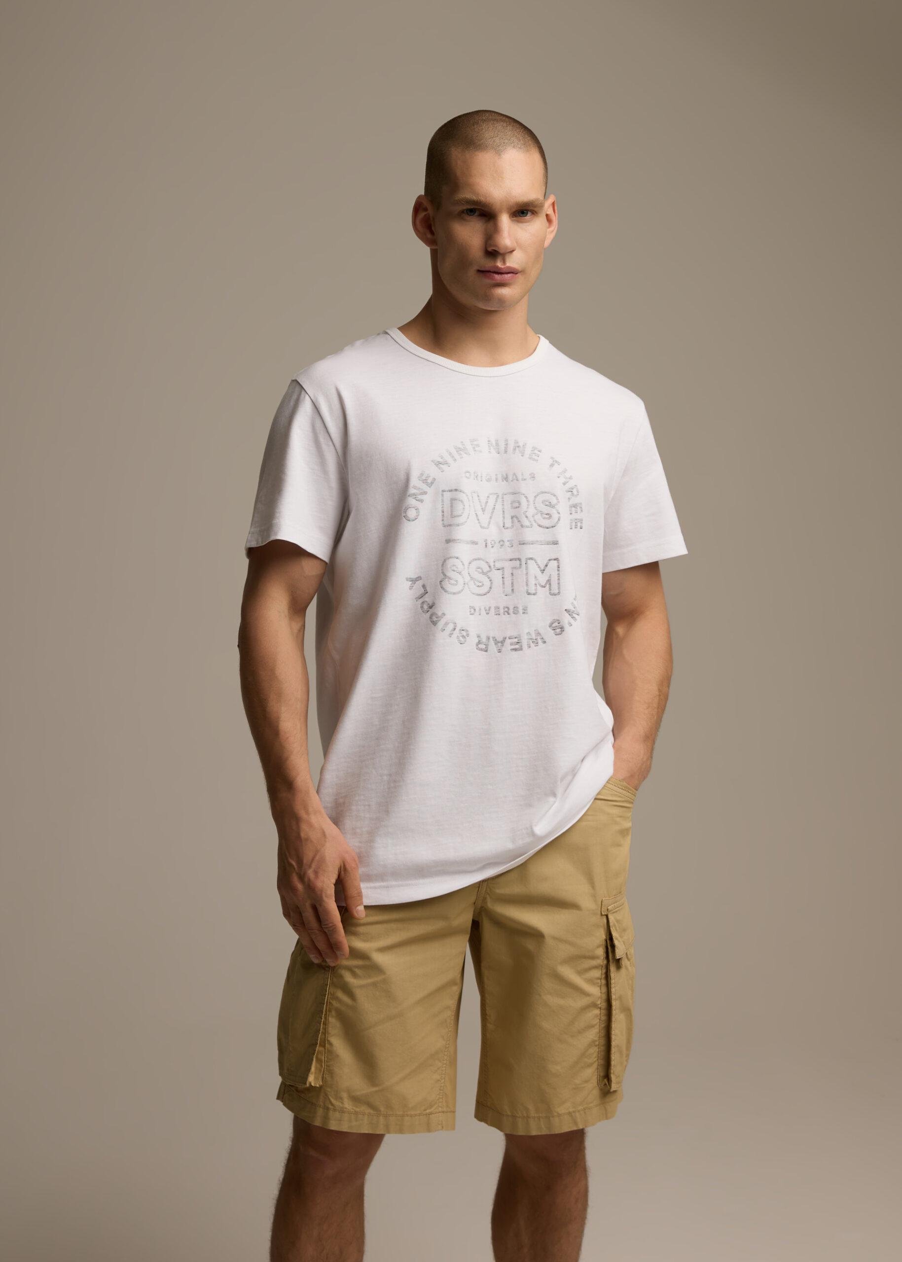 Футболка мужская Diverse SLUB DISCHARGE M Белый (5905384137982)