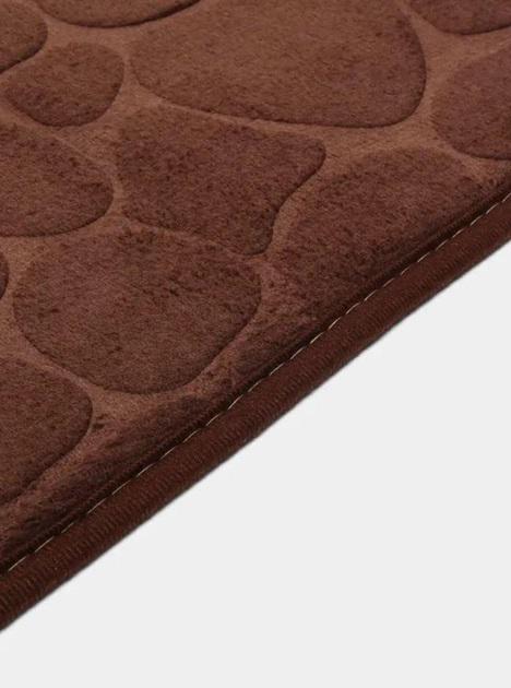 Коврик в ванную комнату AQUA RUG brown stones 60х40 см - фото 2