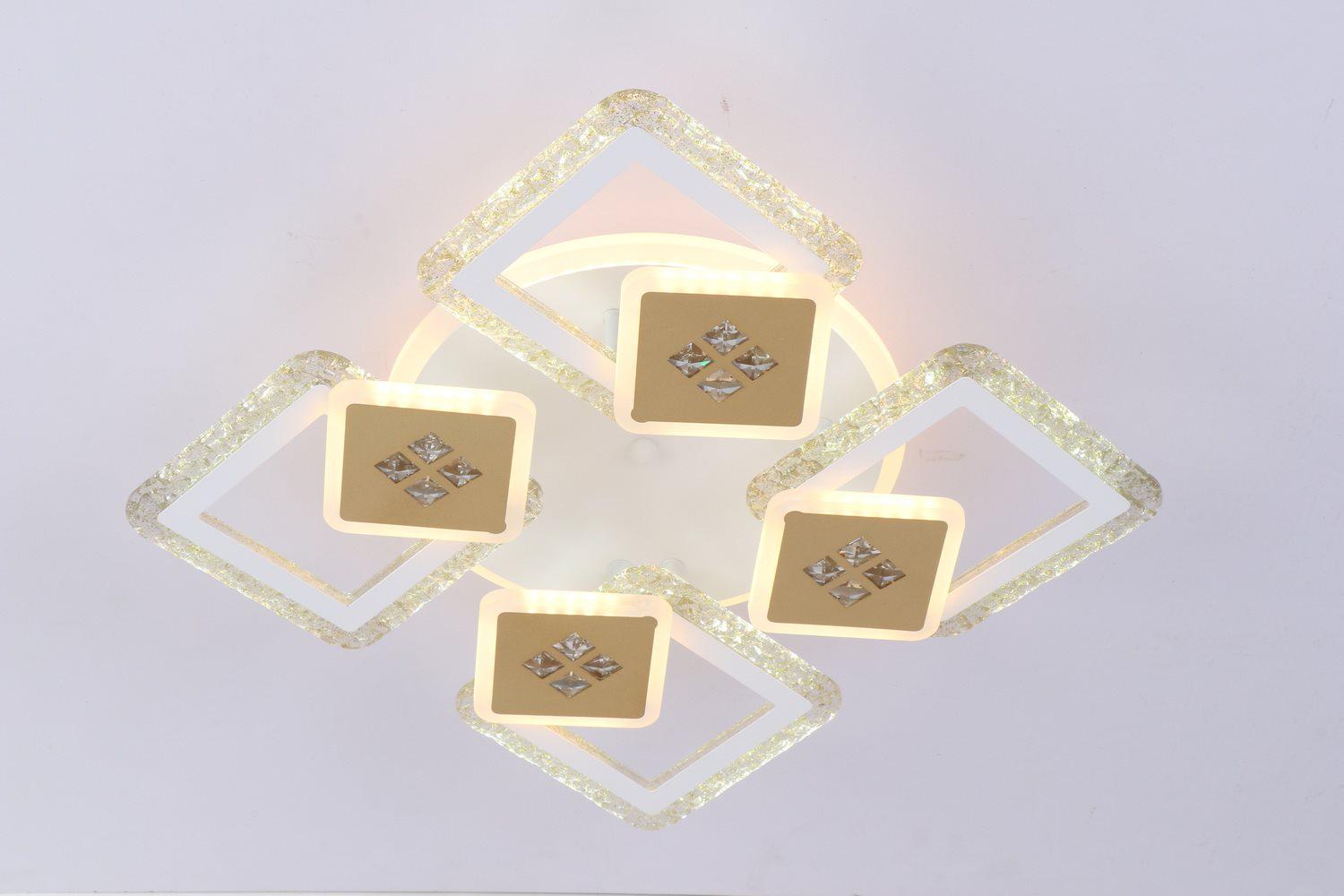 Люстра светодиодная с пультом Valeso V K39940-4+4+1 White/Gold (000036406) - фото 2 Люстра светодиодная с пультом Valeso V K39940-4+4+1 White/Gold (000036406) - фото 2