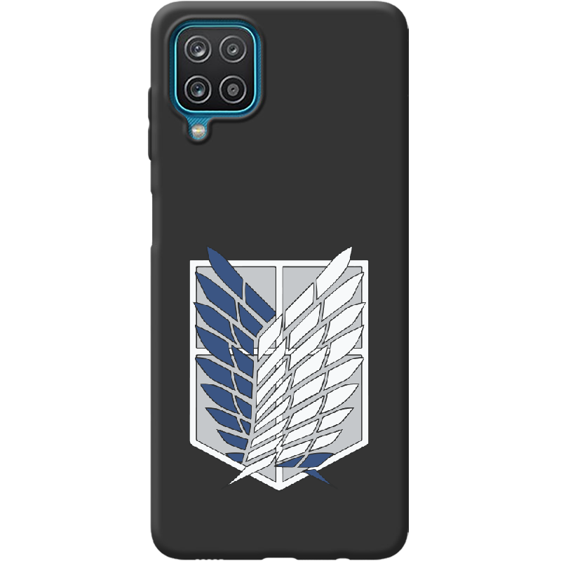 Чехол Boxface Samsung A225 Galaxy A22 Атака Титанов Крылья Свободы Черный силикон (42748-bk88-42994)
