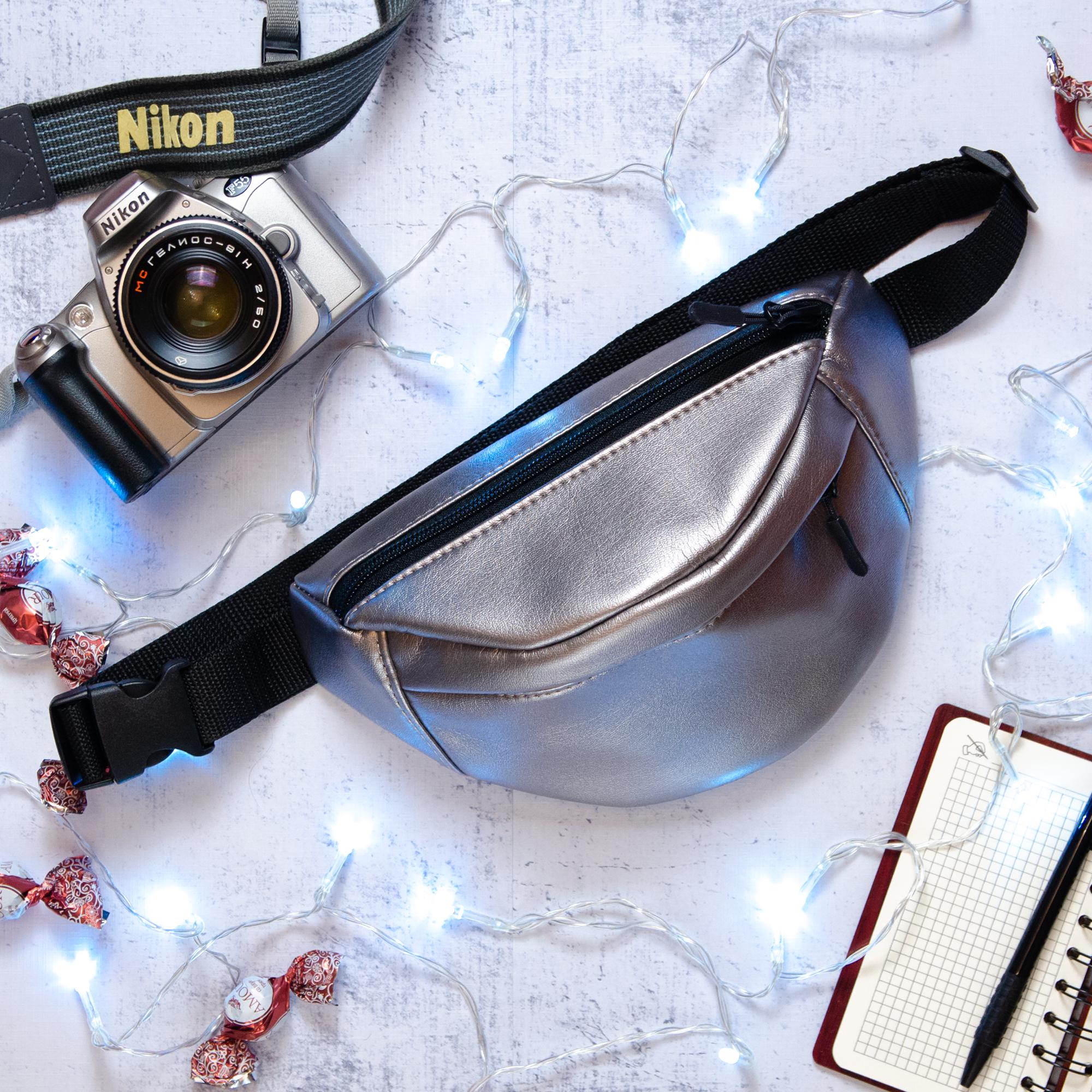 Сумка на пояс Sambag Marina MSG Металік (17223)