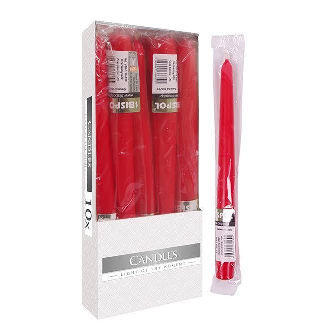 Свечка конусная Bispol 24,5 см Красный (27166)