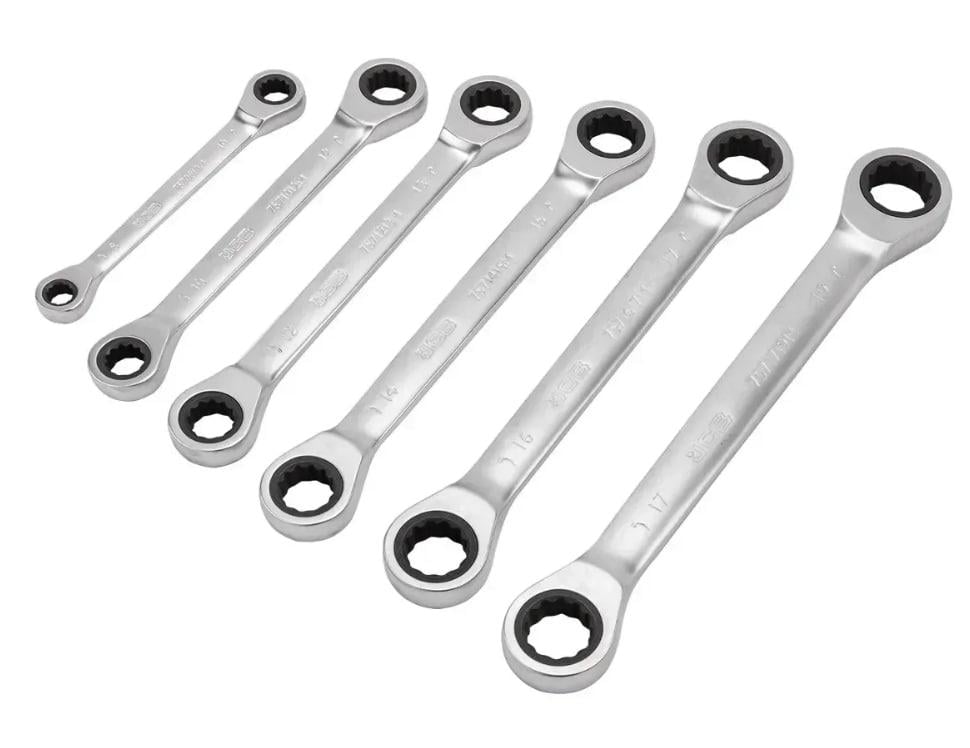 Набір ключів никидних з тріскачкою JCB Tools JCB-50621M 6 пр. в чохлі 8-19 мм (JCB-50621M) - фото 3 Набір ключів никидних з тріскачкою JCB Tools JCB-50621M 6 пр. в чохлі 8-19 мм (JCB-50621M) - фото 3