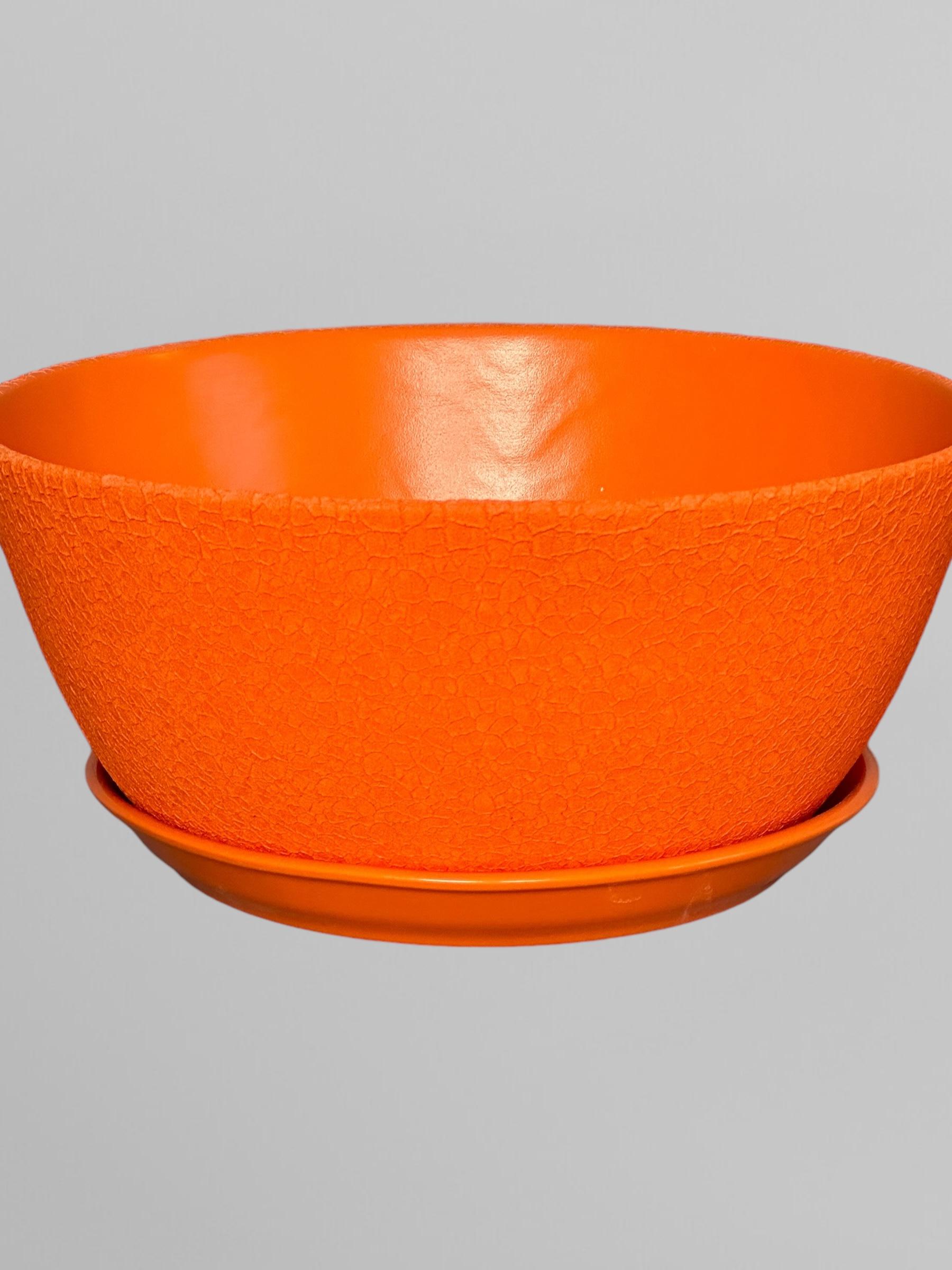 Горщик для квітів керамічний Бонсайниця шовк 5,5 л Помаранчевий (Г03010) - фото 2 Горщик для квітів керамічний Бонсайниця шовк 5,5 л Помаранчевий (Г03010) - фото 2