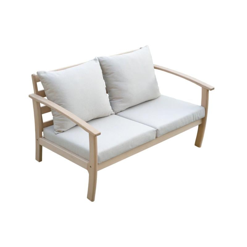 Диван Woodman Legato з масиву дерева бук/тканина ivory без покриття (53182)