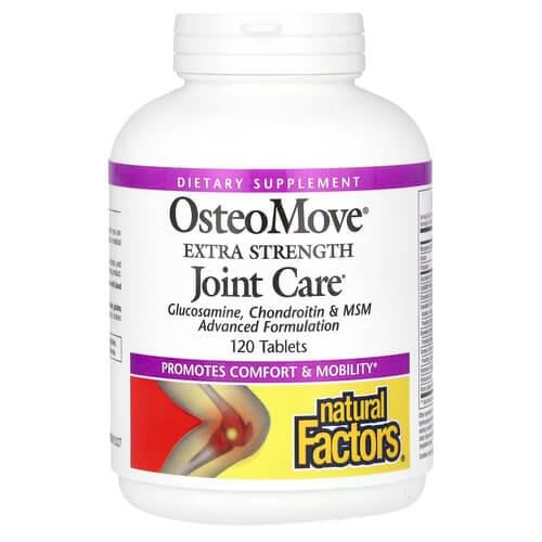 Глюкозамен и хондроитин Natural Factors OsteoMove Extra Strength Joint Care 120 табл. (NFS-02684)