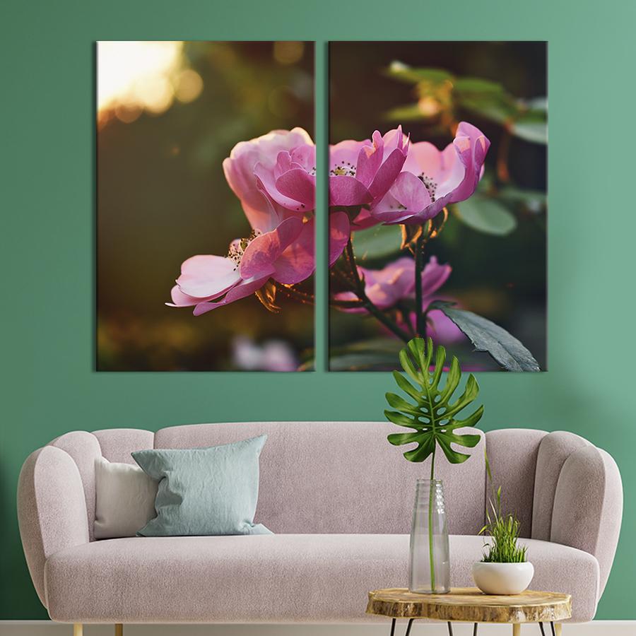 Картина на холсте Куст шиповника 165x122 см (917-2)