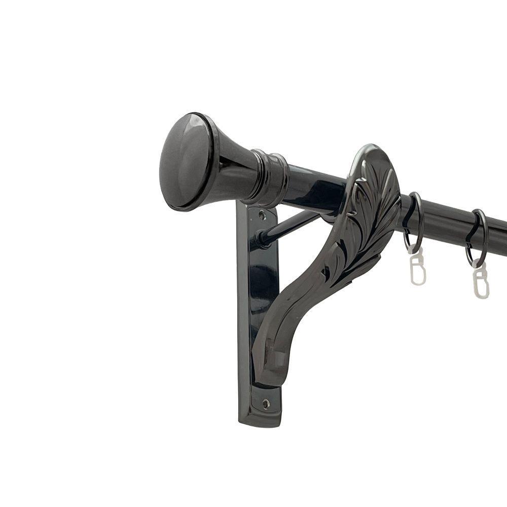 Карниз для штор Orvit Люксор однорядный гладкий 25 мм 200 см Оникс (00-00021448)