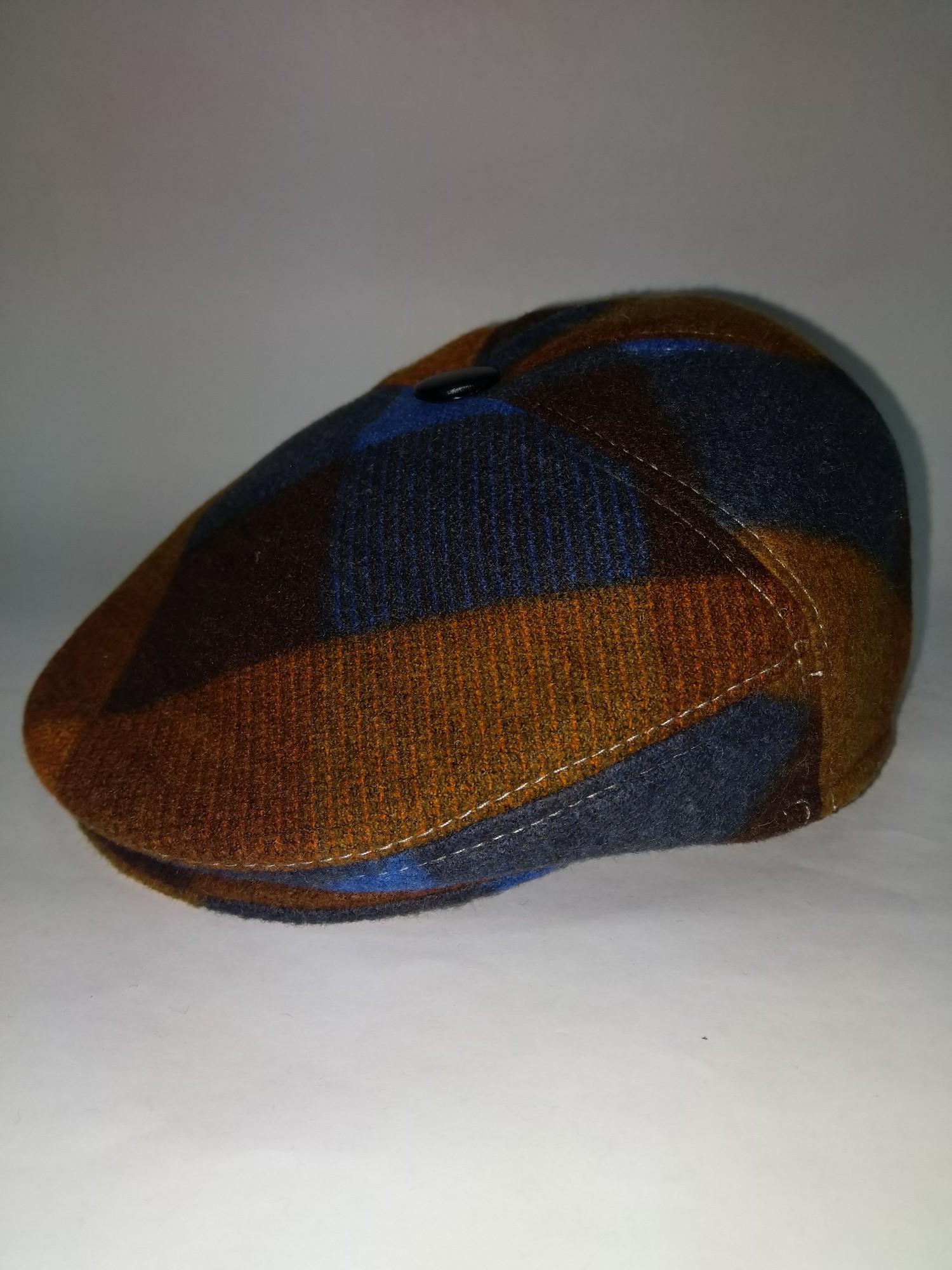 Пятиклинка Lider Клеточка шерсть на утепленной подкладке 55-60 см (25397837) - фото 2