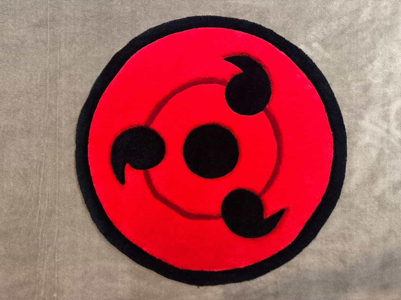 Ковер тафтинговый круглый 65 см Красный (32613485)