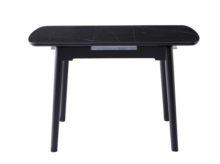 Стіл обідній розсувний Vetro Mebel 900-1200x750x760 мм Чорний онікс/Чорний (TМ-87-1) - фото 4