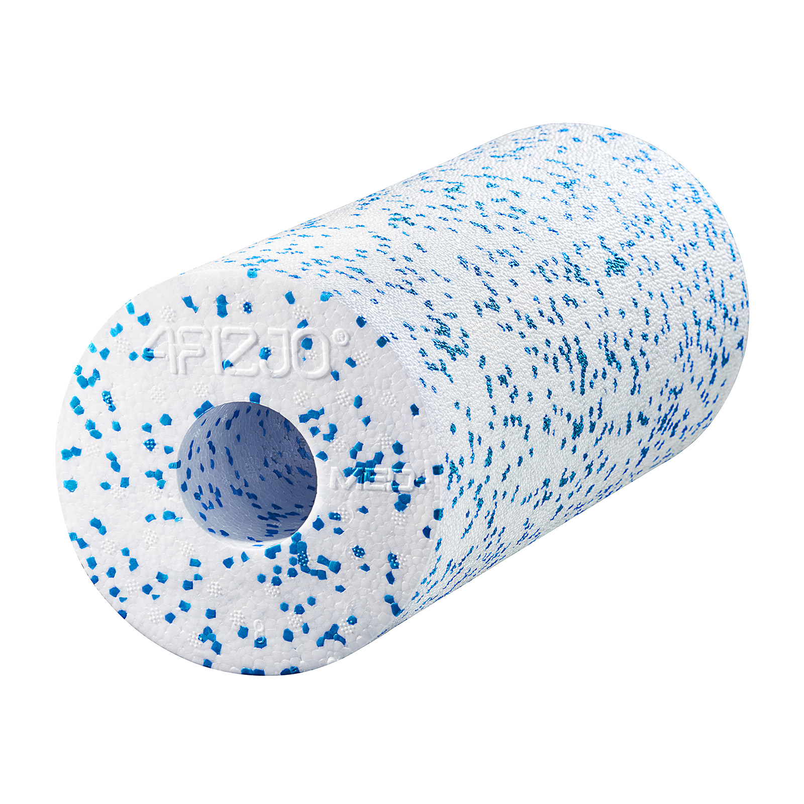 Масажний ролик 4fizjo EPP MED+ гладкий 33x14 см 4FJ0054 White/Blue - фото 2