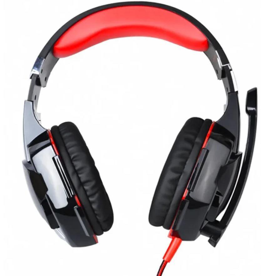 Наушники игровые Kotion Each G2000 LED USB Aux с микрофоном Red (534633) - фото 2 Наушники игровые Kotion Each G2000 LED USB Aux с микрофоном Red (534633) - фото 2