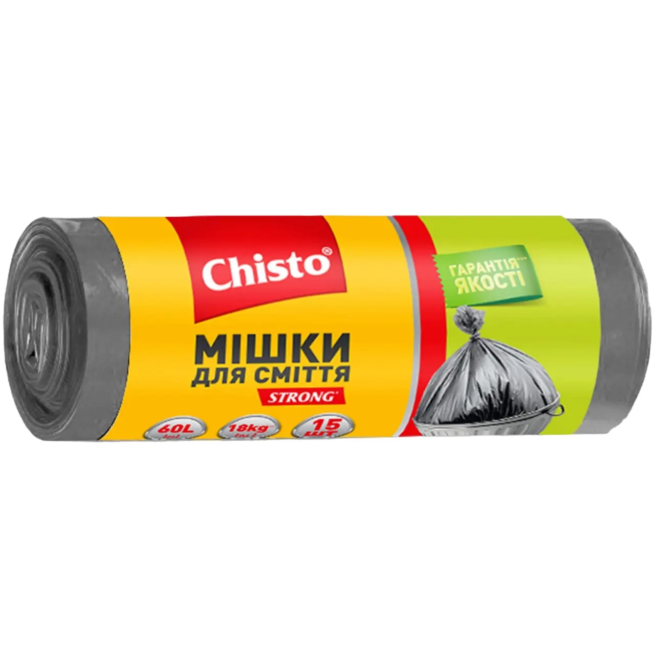 Пакети сміттєві Chisto Strong 60 л 15 шт. (407782)