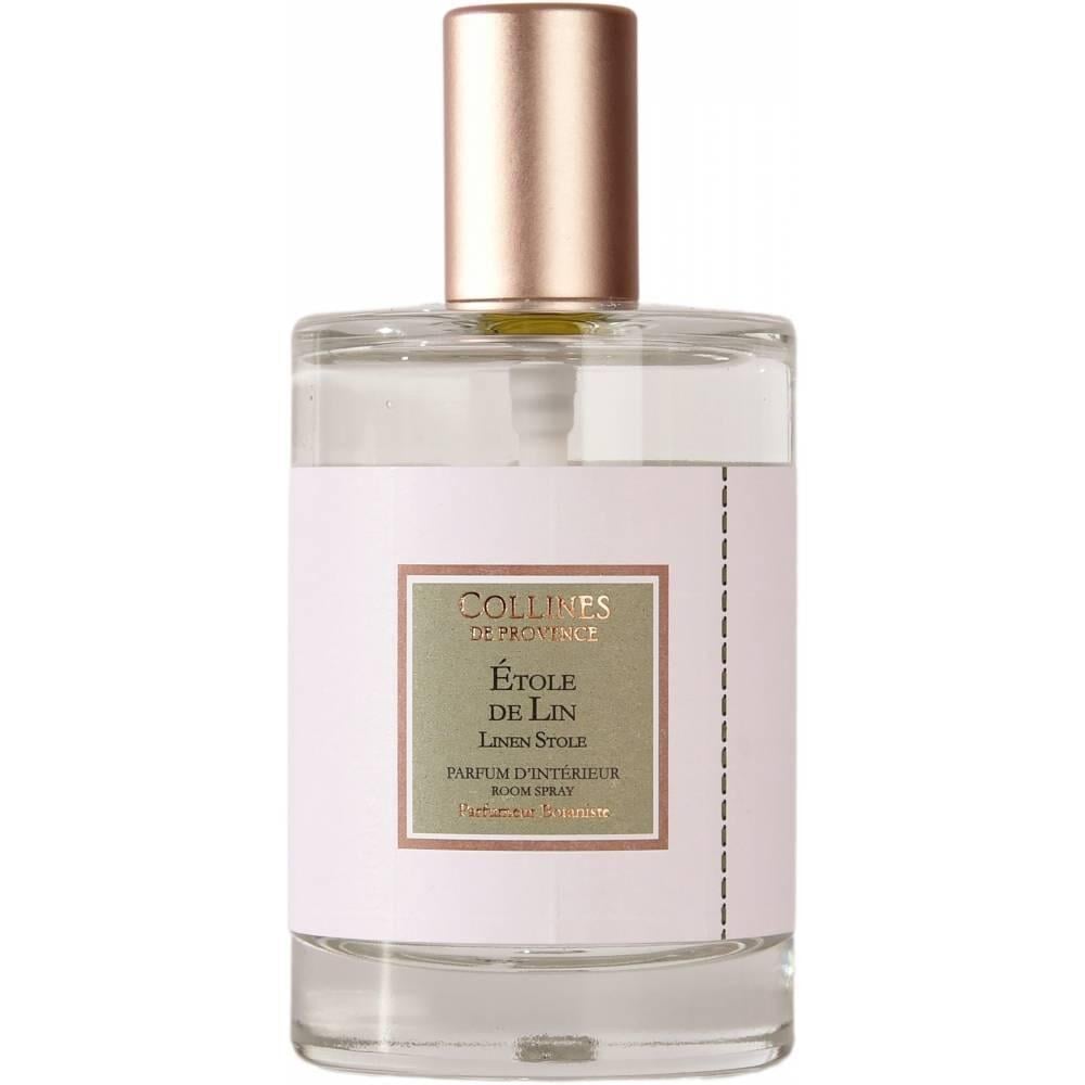Аромат для дому, Аромаспрей Лляний палантин, інтер'єрні парфуми Collines de Provence, 100 мл