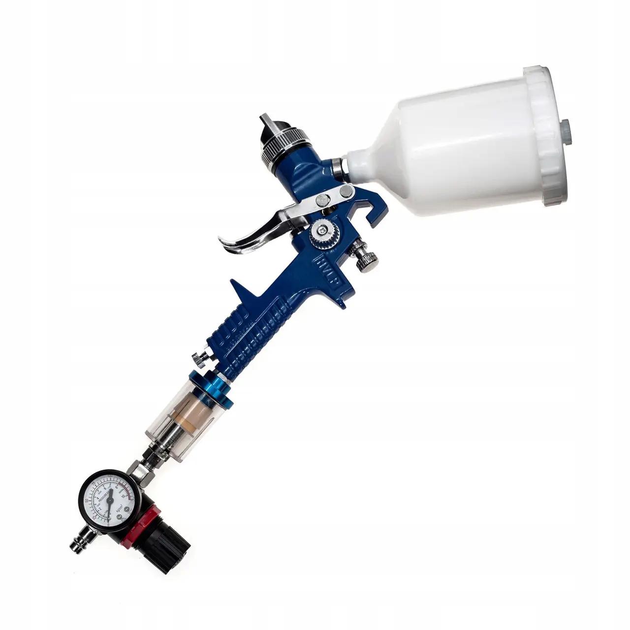 Краскораспылитель пневматический TAGRED HVLP с форсунками 1,4 и 1,7 мм + редуктор и дегидратор (7151654034) - фото 3 Краскораспылитель пневматический TAGRED HVLP с форсунками 1,4 и 1,7 мм + редуктор и дегидратор (7151654034) - фото 3