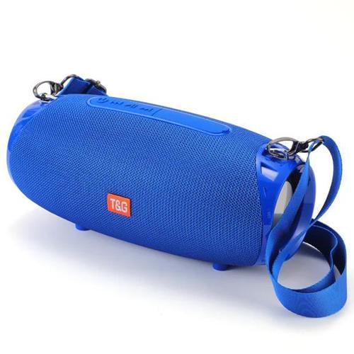 Портативная колонка T&G 534 SD IPX5 с ремешком Blue