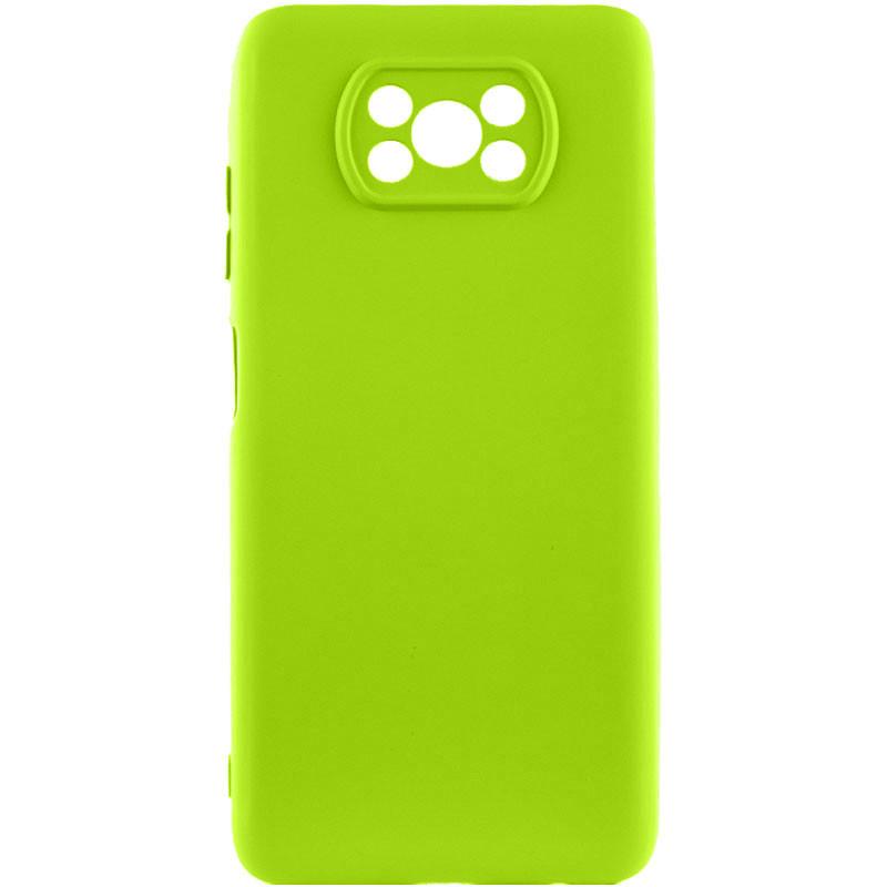 Противоударный чехол Silicone Cover Lakshmi Full Camera (A) для Xiaomi Poco X3 NFC / Poco X3 Pro Neon Green