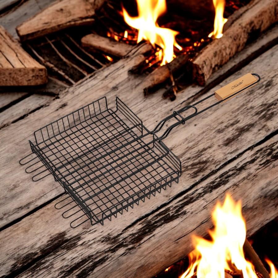 Решітка-гриль Maestro MR-1002 з антипригарним покриттям 25x30 см (G_MR1002) - фото 4 Решітка-гриль Maestro MR-1002 з антипригарним покриттям 25x30 см (G_MR1002) - фото 4