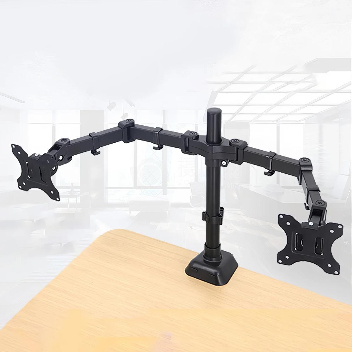 Підставка для двох моніторів UKC Desk Mount 9629 17"-33" (1010589-Black) - фото 7