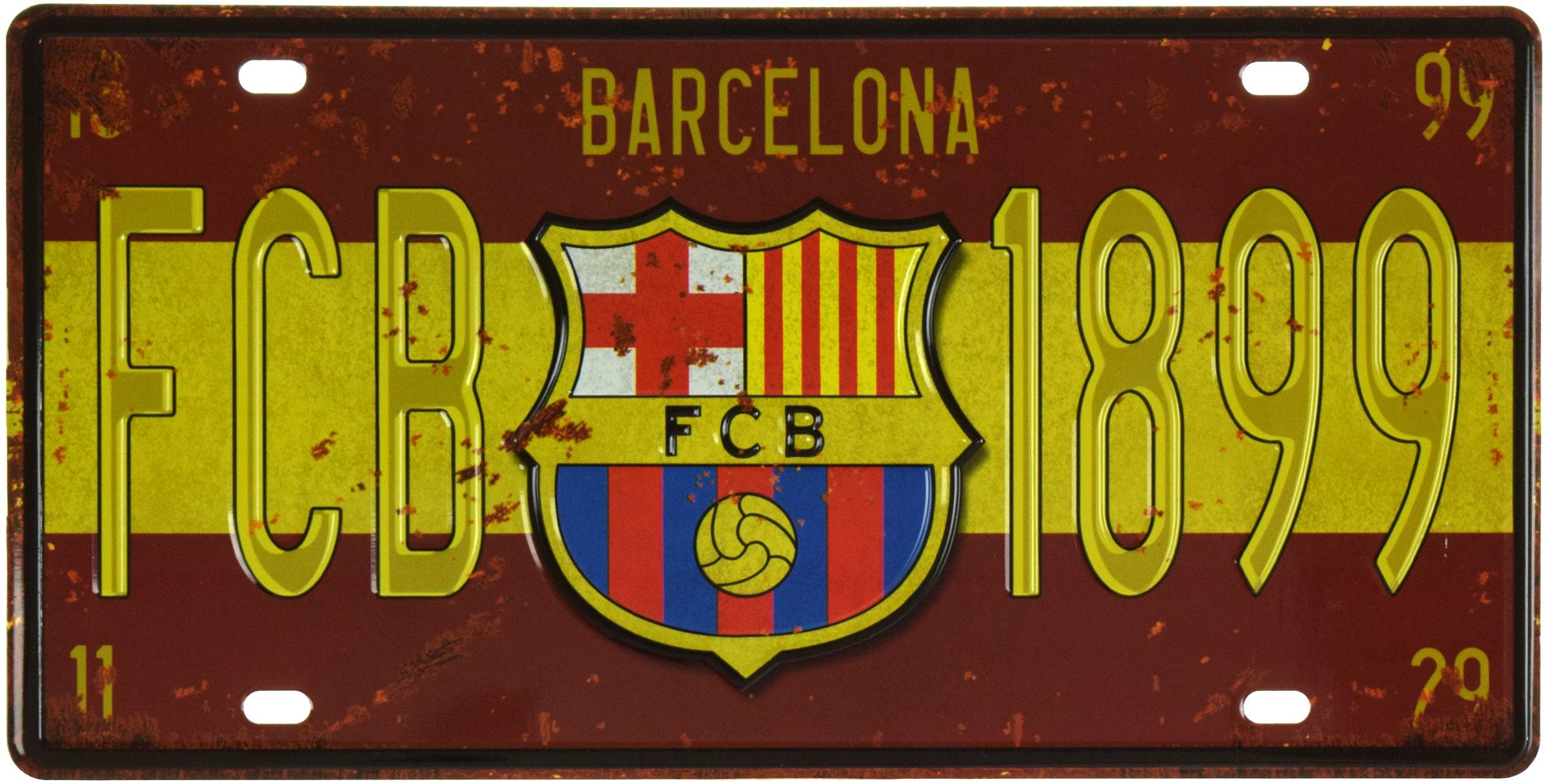 Табличка металева Барселона/Barcelona FCB 1899 15x30 см