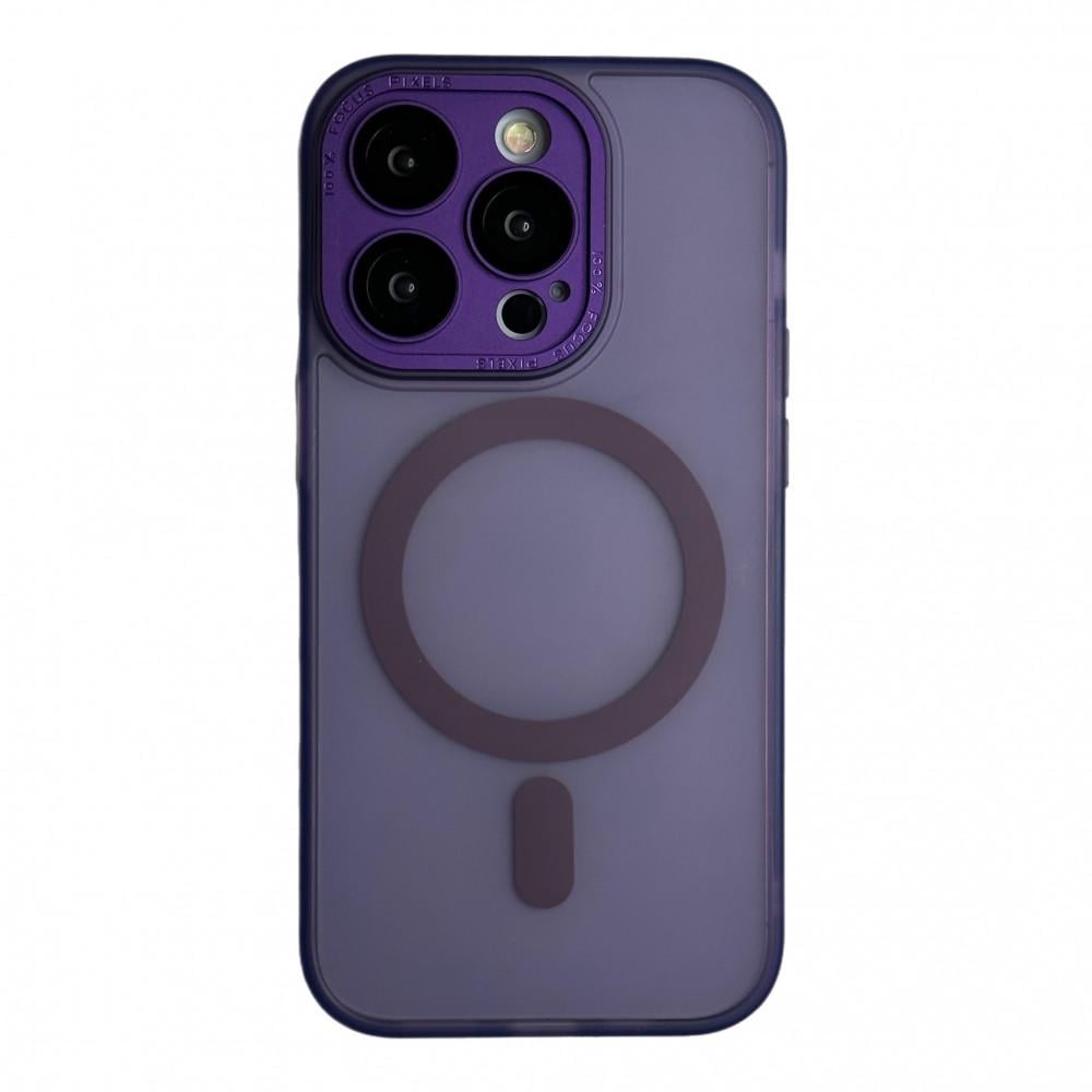 Чохол для Apple iPhone 14 Pro Max Protective Camera Matte Magsafe Series Deep Purple