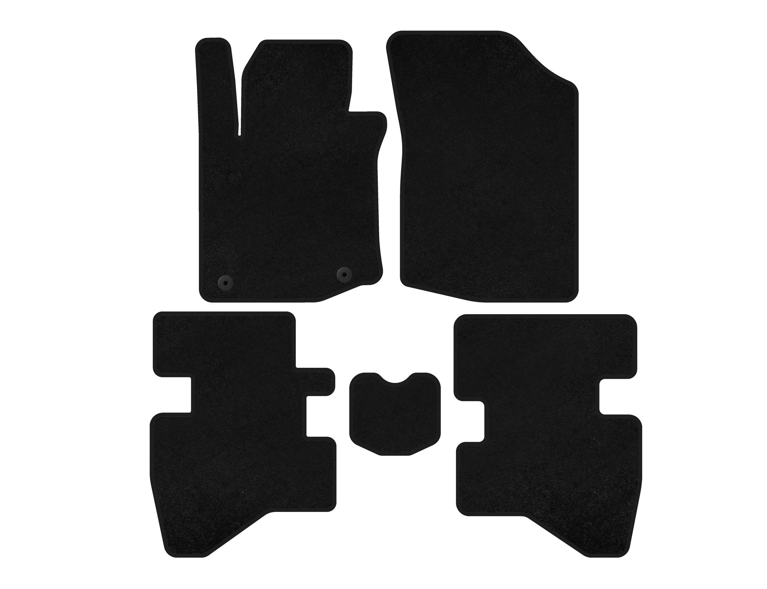 Коврики текстильные Digital Designs Classic HB для Citroen C-1 2014-2021 гг. Черный (135802)