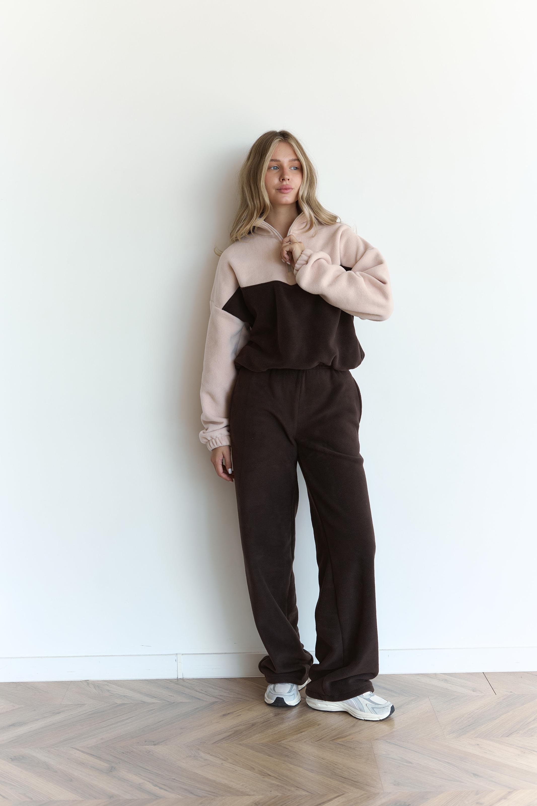 Костюм флісовий TWINS L/XL Шоколад/Бежевий (10002LXL) - фото 4 Костюм флісовий TWINS L/XL Шоколад/Бежевий (10002LXL) - фото 4