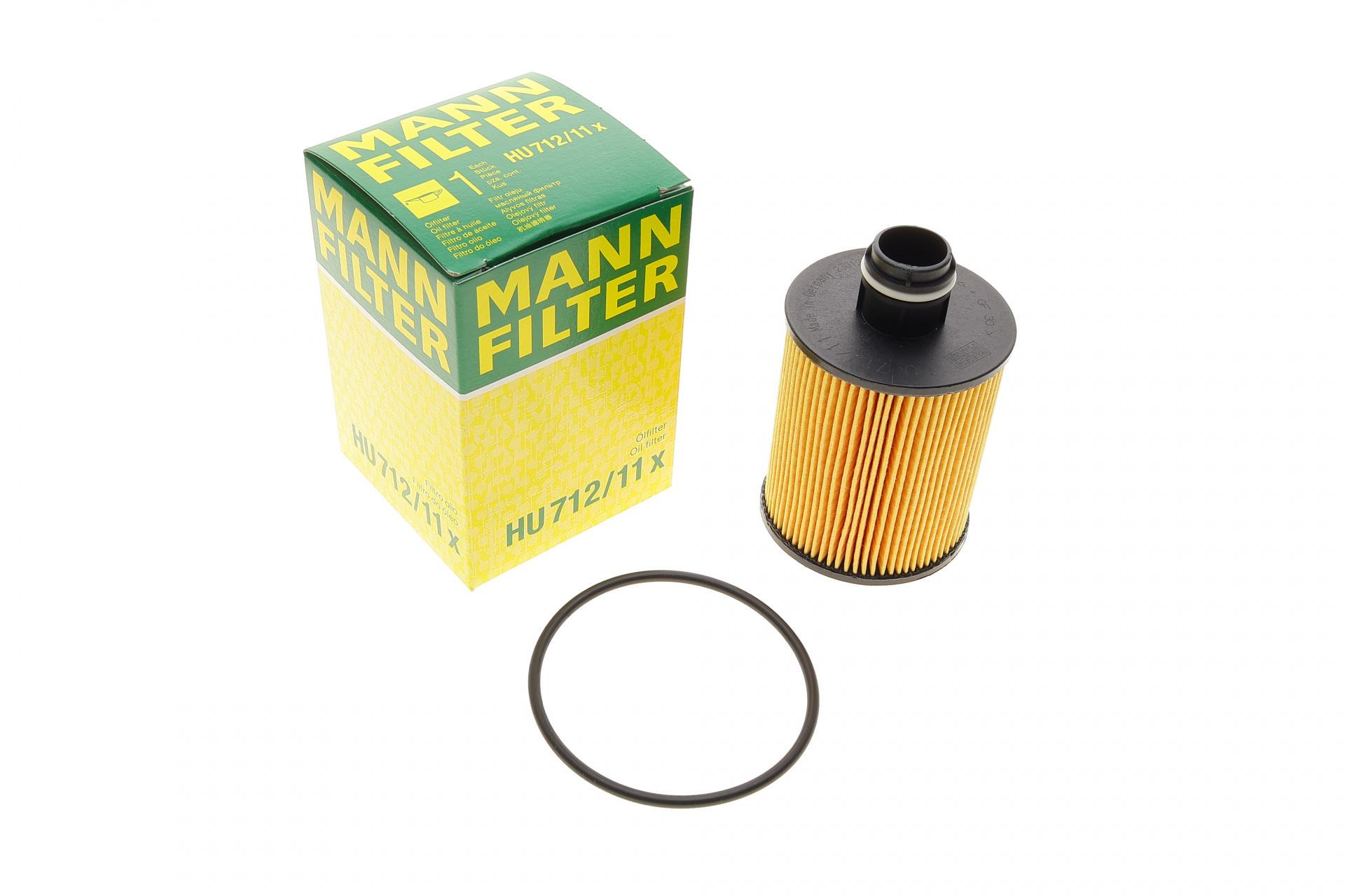 Фильтр масляный Mann-Filter для Citroen Nemo 1,3HDI/Fiat Doblo 1,6/2,0D/Opel Combo 1,6/2,0CDTi (HU 712/11 X)