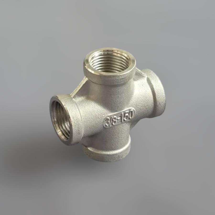 Крестовина DN10 ВР BSPP равнопроходная н/ж сталь AISI304 Class 150 3/8" (29203293) - фото 2 Крестовина DN10 ВР BSPP равнопроходная н/ж сталь AISI304 Class 150 3/8" (29203293) - фото 2