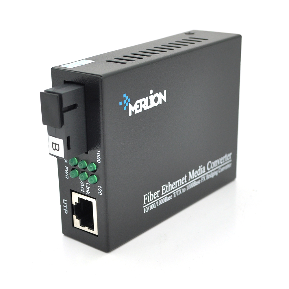 Медиаконвертер Merlion B RTL8213 1550 WDM Gigabit Ethernet оптоволокно (15681)