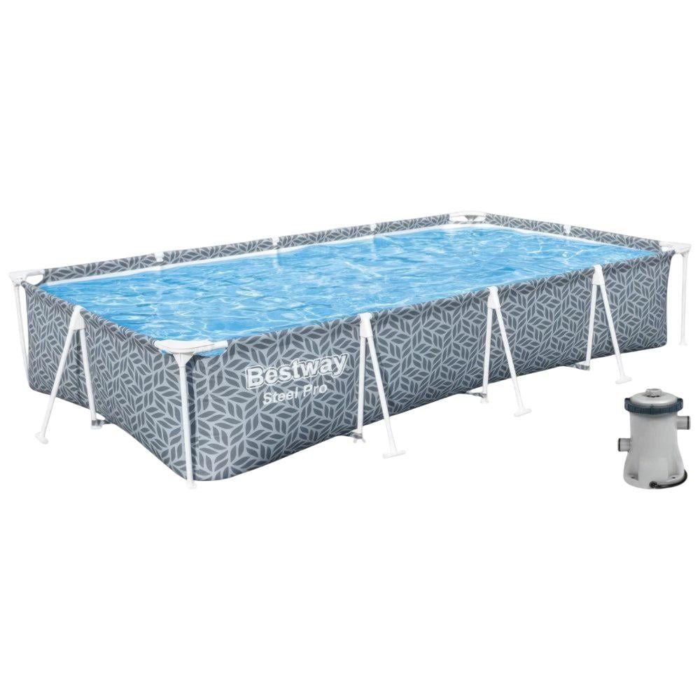 Бассейн каркасный Bestway 561FV прямоугольный 366×201×66 см с фильтрующим насосом (35245487)