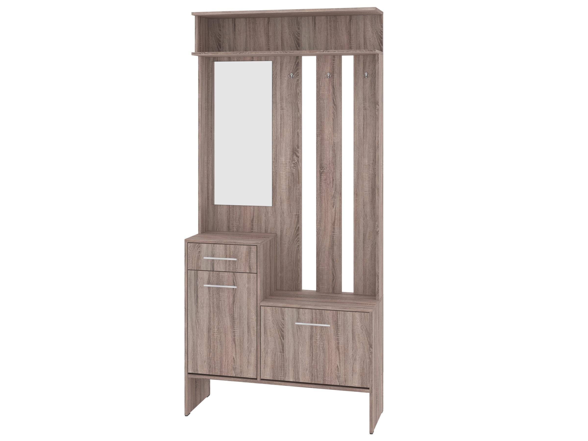 Прихожая PEHOTIN Сиеста 100х35х213,5 см Трюфель (PN-101915)