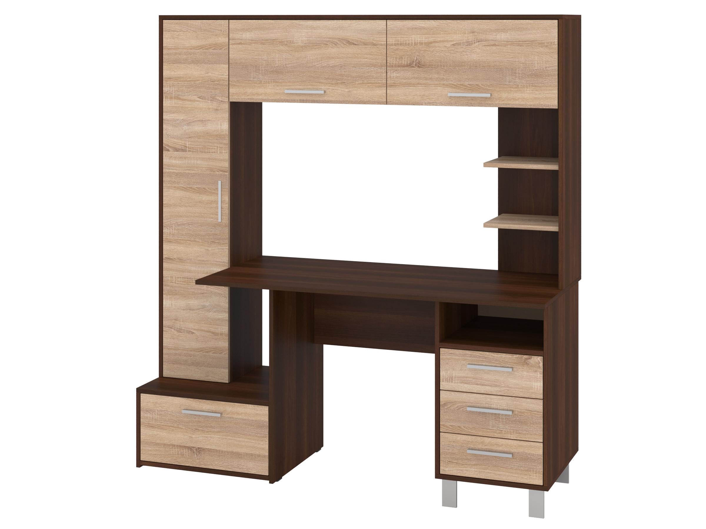 Письменный стол PEHOTIN Драйв 160х60х75/172,5 см Орех/Дуб сонома (PN-101339)