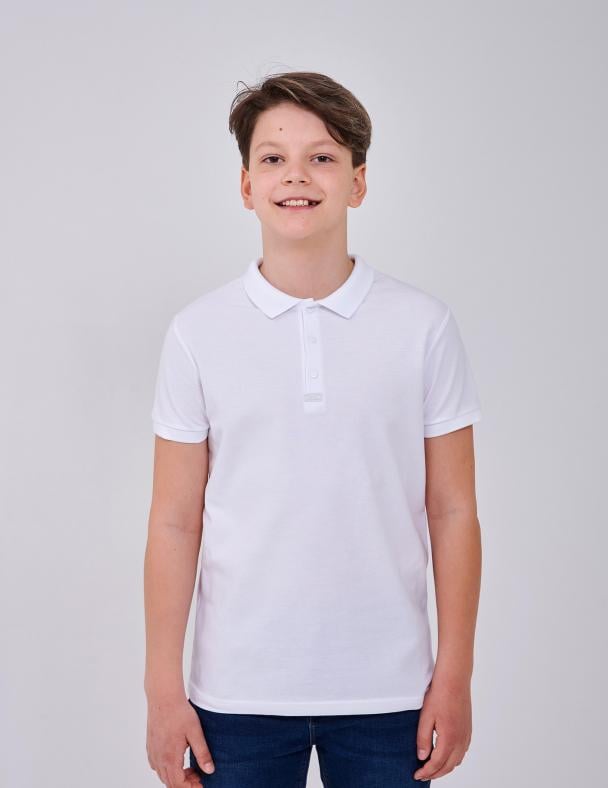 Поло для мальчика Smil Лакоста 146 см Белый (114012)