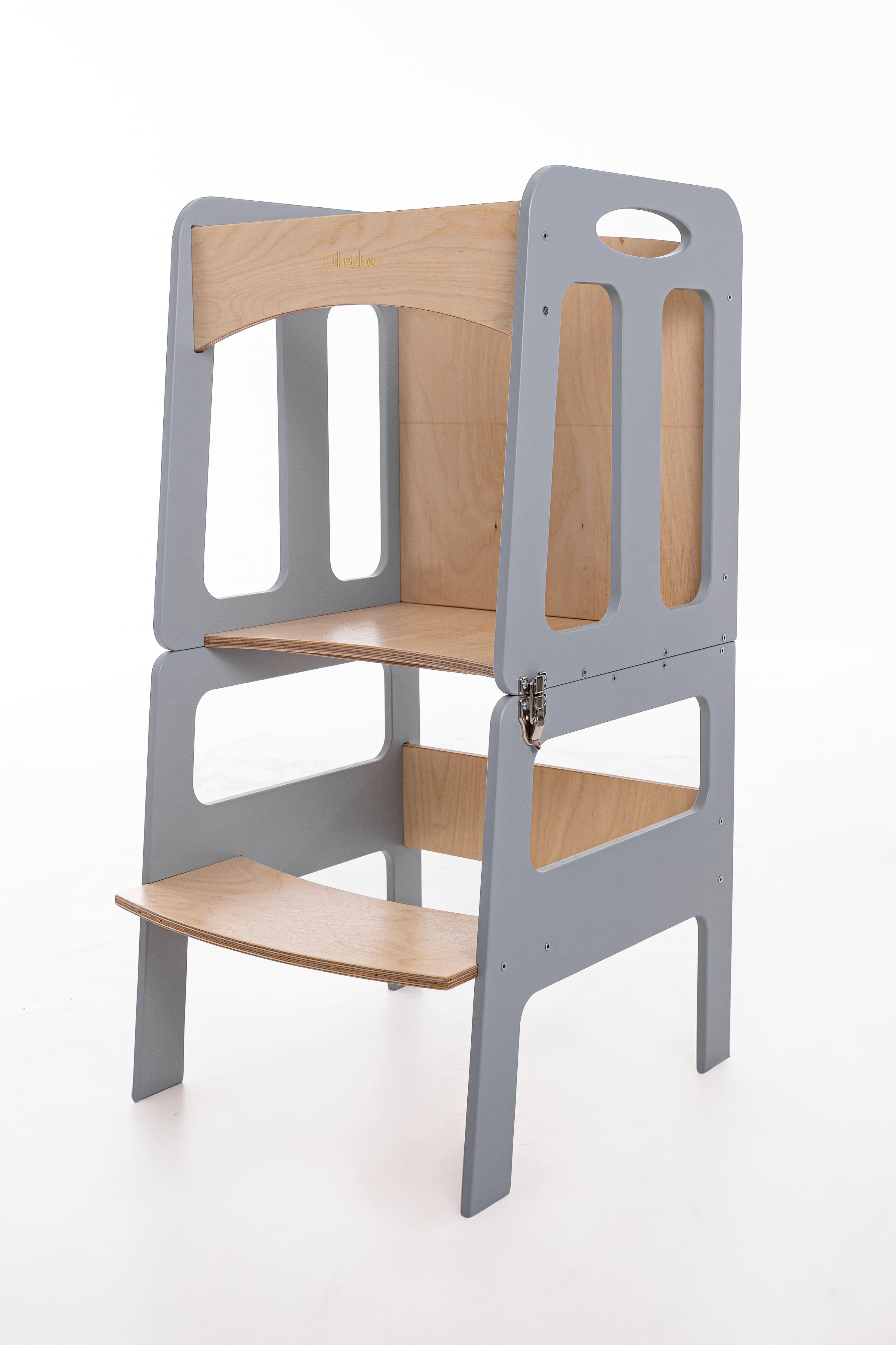 Башня трансформер помощник safe YokoTower Монтессори Серый с деревом (210507) Башня трансформер помощник safe YokoTower Монтессори Серый с деревом (210507)