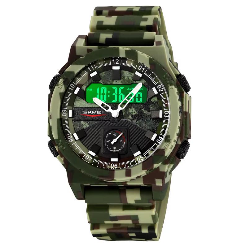 Наручные часы Skmei 2355CMGN 5 ATM Камуфляжно-зеленый (29424741)